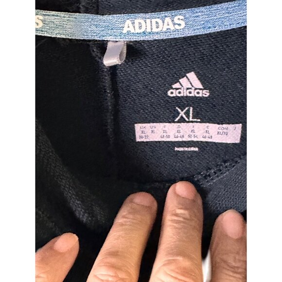 Adidas XL Womens Black Pullover Sweatshirt Comfy Raglan Long Sleeves Casual Wear - Picture 3 of 7